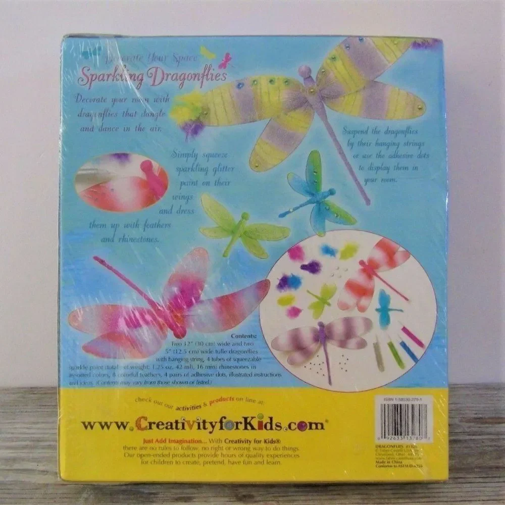 Creativity For Kids Decorate Sparkling Dragonflies